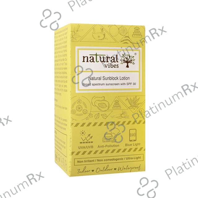 Natural Vibes Natural Sunblock SPF 30 Lotion 30ml