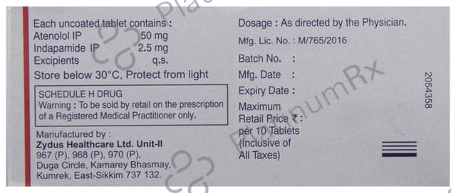Aten D 50/2.5mg Tablet 10s