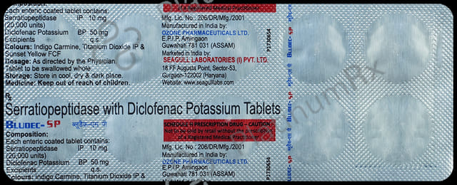 Bludec SP 50/10mg Tablet 10s