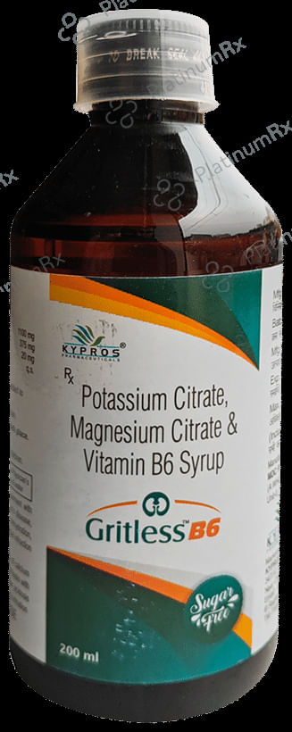 Gritless B6 Syrup Sugar Free