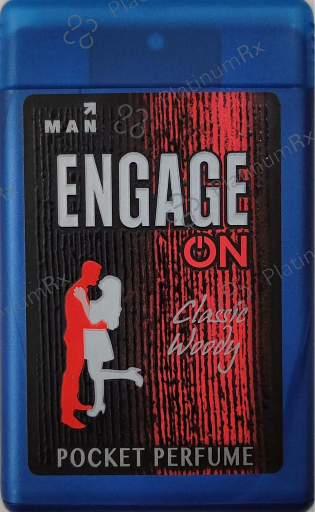 Engage On Man Pocket Perfume Spray Classic Woody