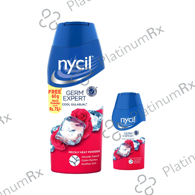Nycil Cool Gulabjal Prickly Heat Talcum Powder 150gm
