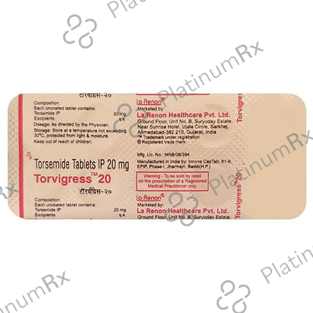 Torvigress 20mg Tablet 10s