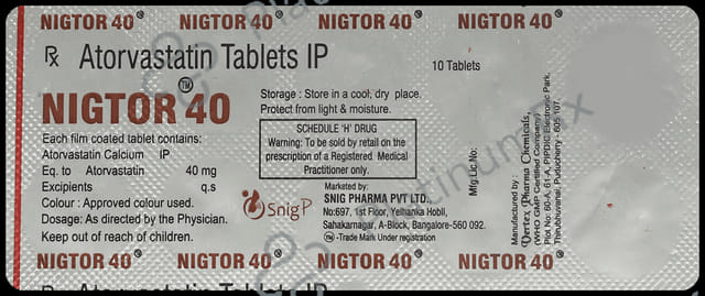 Nigtor 40mg Tablet 10s