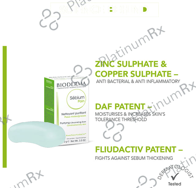 Bioderma Sebium Pain Purifying Cleansing Bar