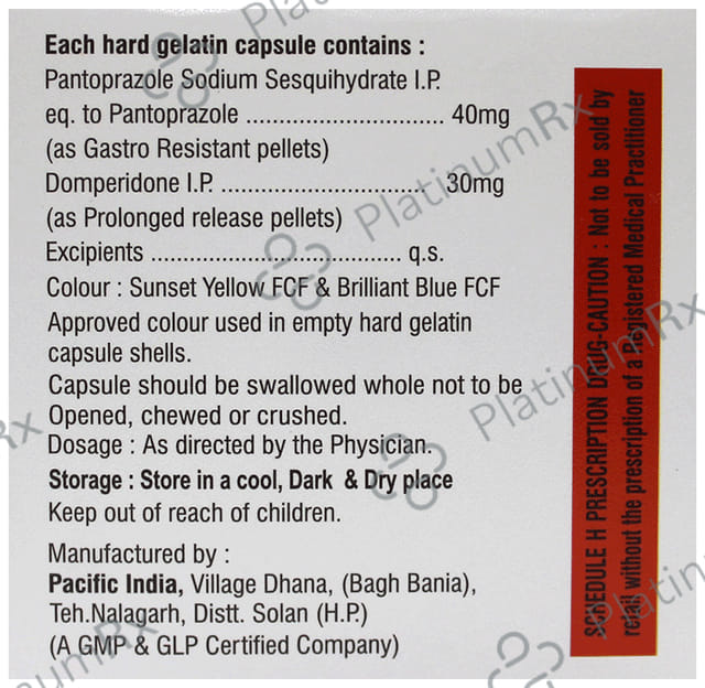 Romazole PD 30mg/40mg Capsule SR
