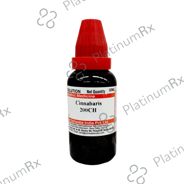Dr Willmar Schwabe India Cinnabaris Dilution 200 CH