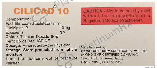 Cilicad 10mg Tablet 10s