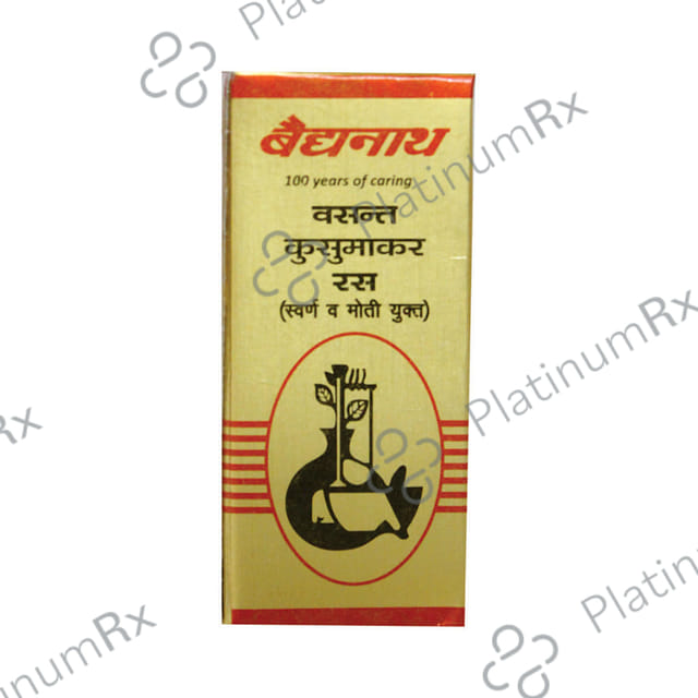 Baidyanath (Nagpur) Vasant Kusumakara Ras (with Gold & Pearl) Tablet 60 tablets