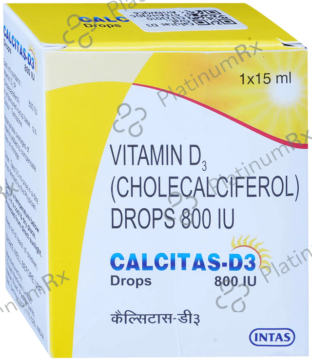 Calcitas D3 800IU Oral Drop 15ml