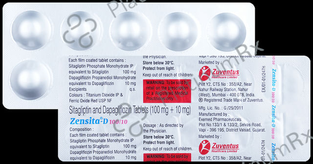 Zensita D 100/10mg Tablet 10s