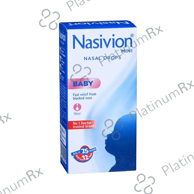 Nasivion Mini Baby 0.01% Nasal Drops 10ml