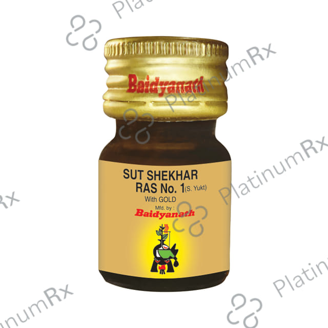Baidyanath Sutshekhar Ras with Gold (Sw.Yu.) - For Digestive Care & Acidity Relief