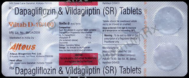 Viltab D 10/100mg Tablet SR