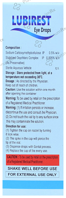Lubirest Eye Drop 10ml