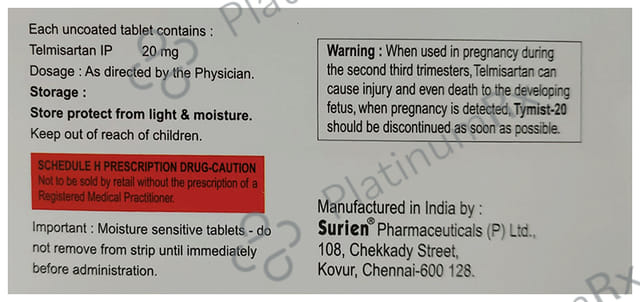Tymist 20mg Tablet 10s