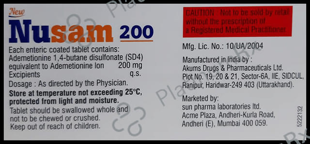 New Nusam 200mg Tablet 10s