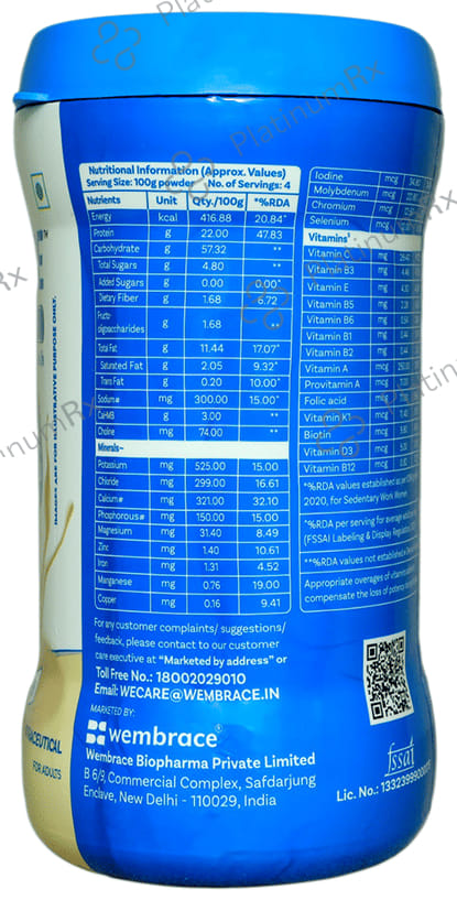 Wemsure Once Protein Powder Vanilla