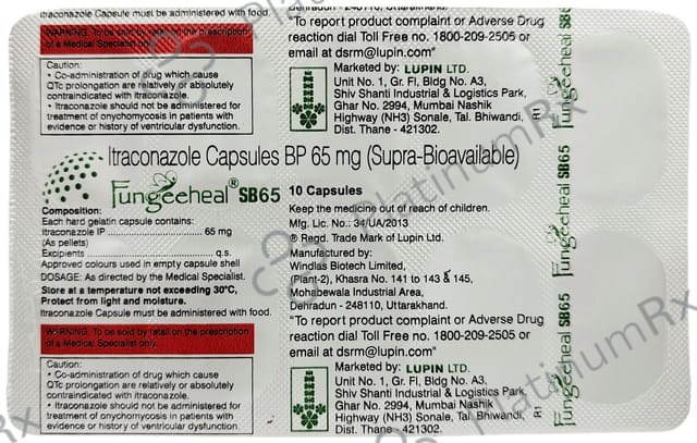 Fungeeheal SB 65mg Capsule