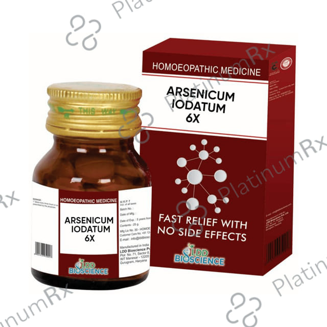 LDD Bioscience Arsenicum Iodatum 6X 25 gm