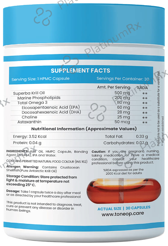 ToneOp Care Krill Oil Capsule 30s