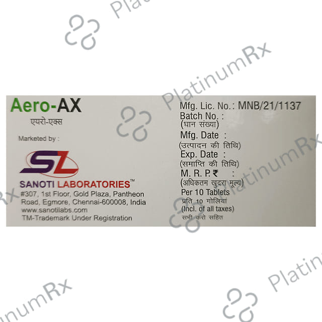 Aero AX 75/5/10mg Tablet SR 10s