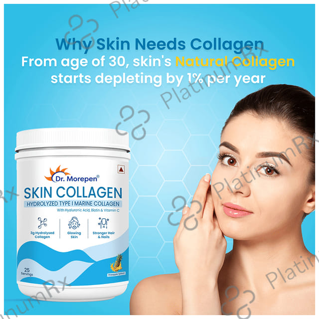 Dr. Morepen Skin Collagen Powder Pineapple Splash