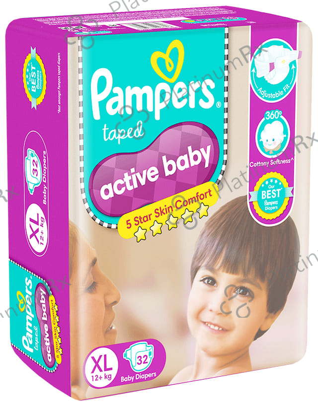 Pampers Active Baby with Comfortable Fit - Size Diaper XL