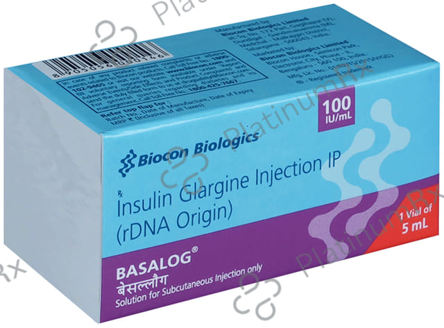 Basalog (100 IU/ml) (1*5ml Vial) Solution For Injection 5ml