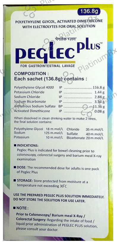 Peglec Plus Powder 136.8gm