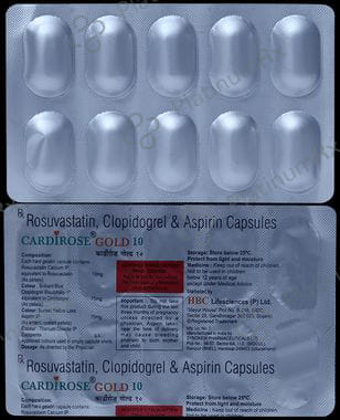 Cardirose Gold 10/75/75mg Capsule 10s