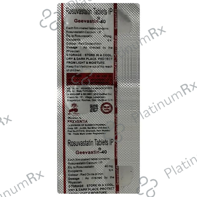 Geevastin 40mg Tablet 10s