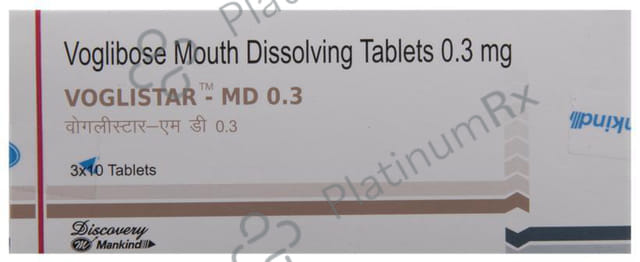 Voglistar MD 0.3mg Tablet 10s