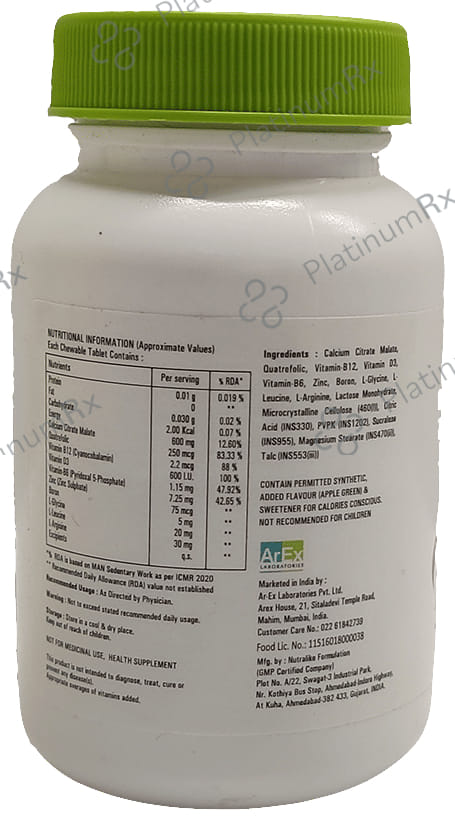 Bonydil Green Apple Flavour Chewable Tablet 30s