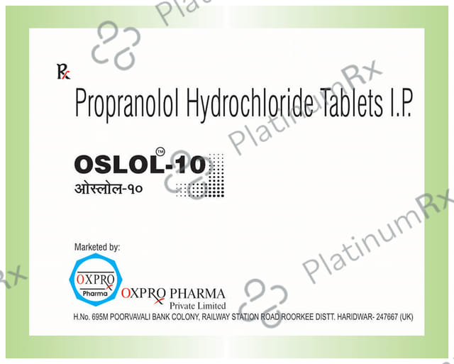 Oslol 10mg Tablet 10s Oxpro Pharma Pvt. Ltd.