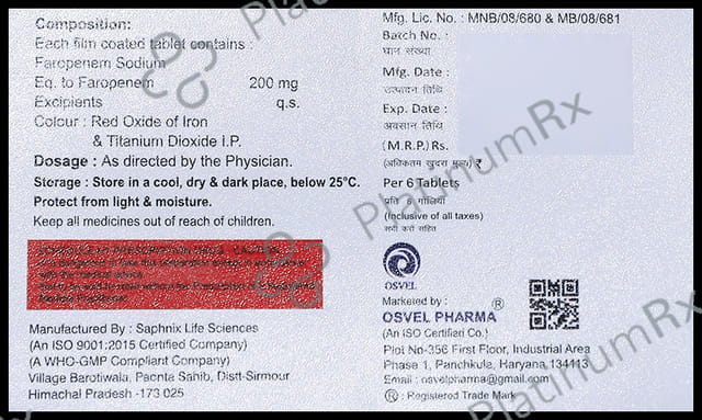 Ferovel 200mg Tablet 6s