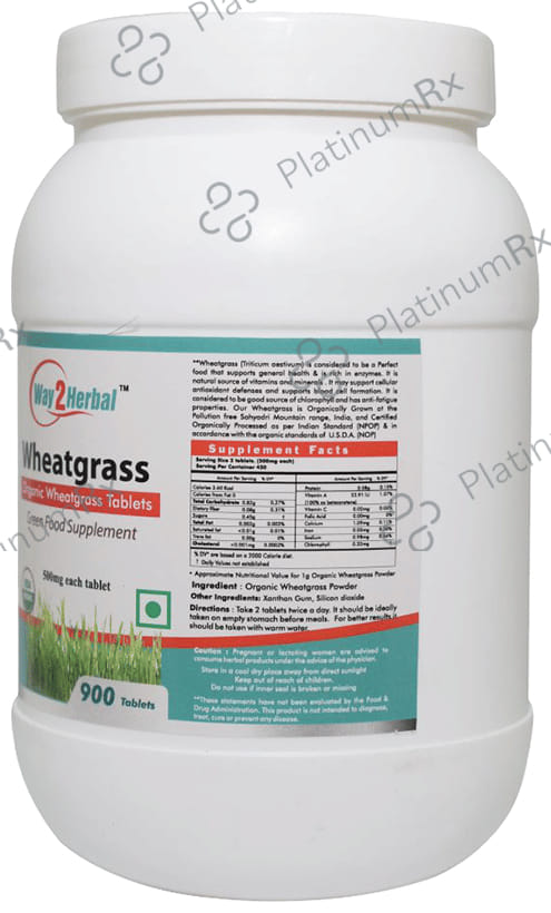 Way2Herbal Wheatgrass Tablet 900 tablets