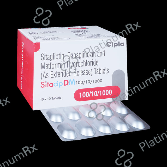 Sitacip Em 100/10/1000mg Tablet 10s