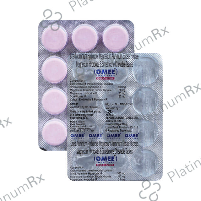 Omee Mint Chewable Tablet 12s