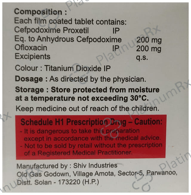 Sactum Ofx 200/200mg Tablet 10s