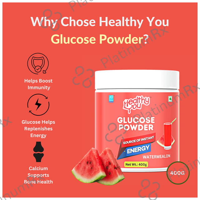 Healthy You Glucose Instant Drink with Vitamin C Watermelon Powder 400 gm