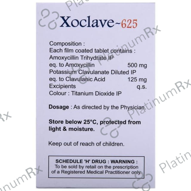 Xoclave 625mg Tablet 10s