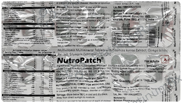 Nutropatch Tablet 10s