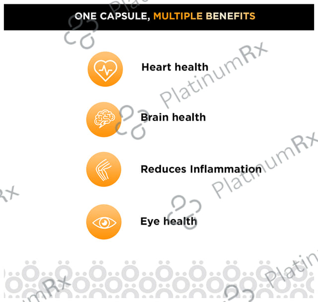 Hohner Omega 3 with EPA & DHA Fish Oil 1000 mg - Softgel Capsule for Brain, Heart, Eye & Joint Health