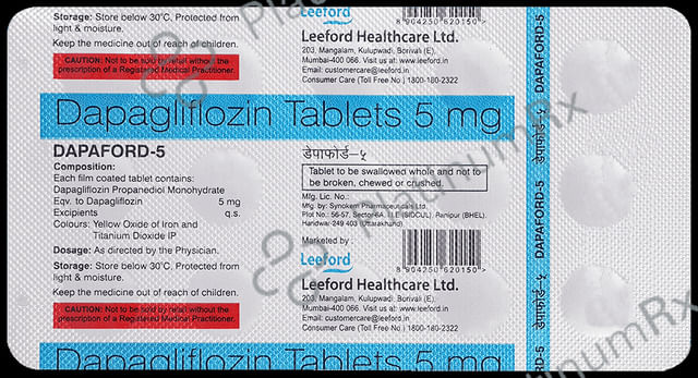 Dapaford 5mg Tablet 15s
