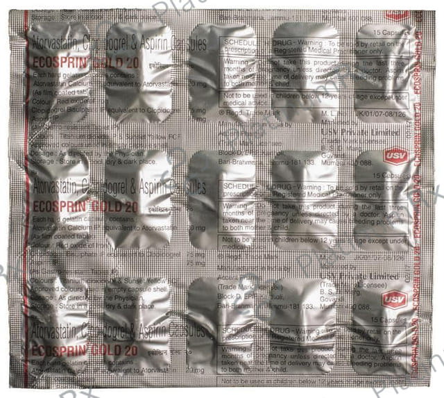 Ecosprin Gold 75/20/75mg Capsule 15s
