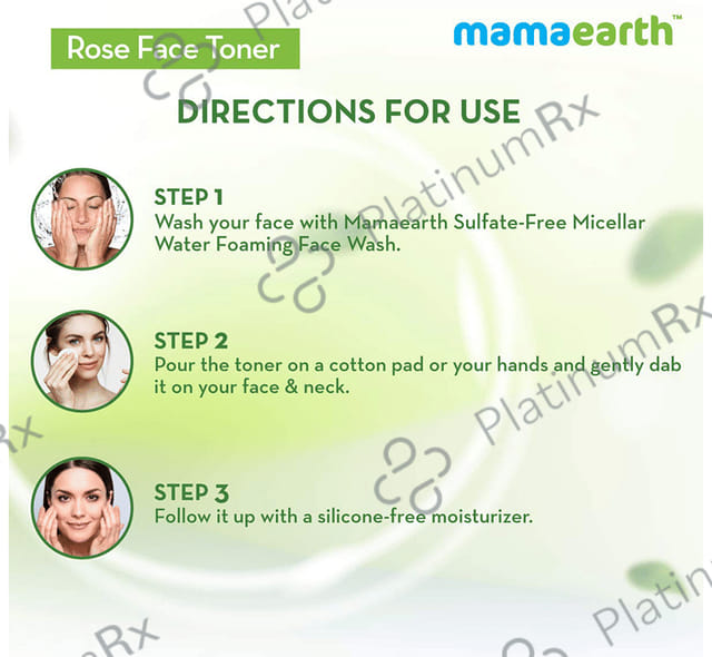 Mamaearth Rose Face Toner - Alcohol-Free - For All Skin Types