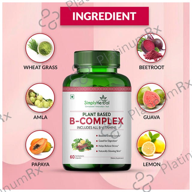 Simply Herbal Plant Based B Complex Capsule