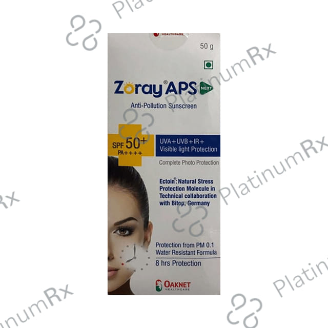 Zoray APS Next Sunscreen SPF 50+ Gel 50gm