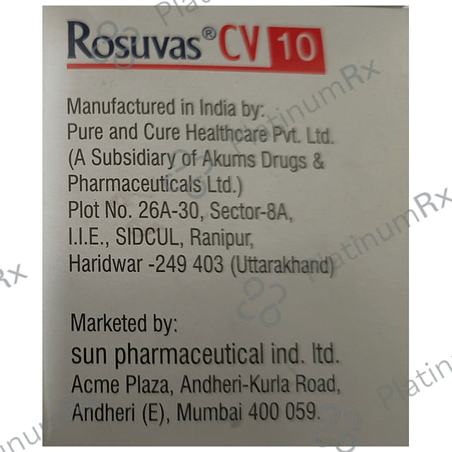 Rosuvas CV 75/10mg Tablet 10s